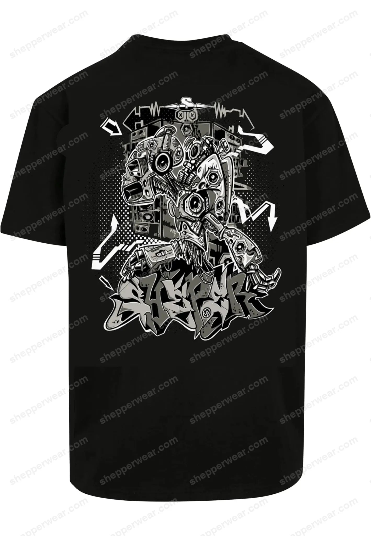 TEE-SHIRT RAVE MODELE SHEPPER ROBOT SHEPPERWEAR