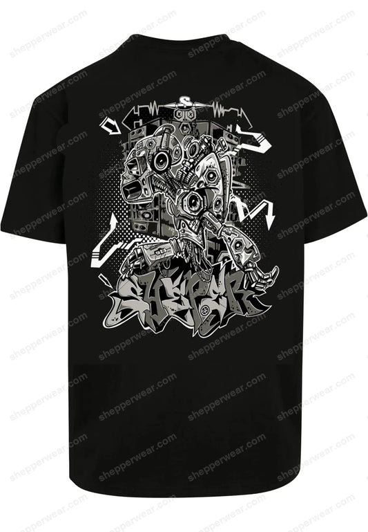 TEE-SHIRT RAVE MODELE SHEPPER ROBOT SHEPPERWEAR