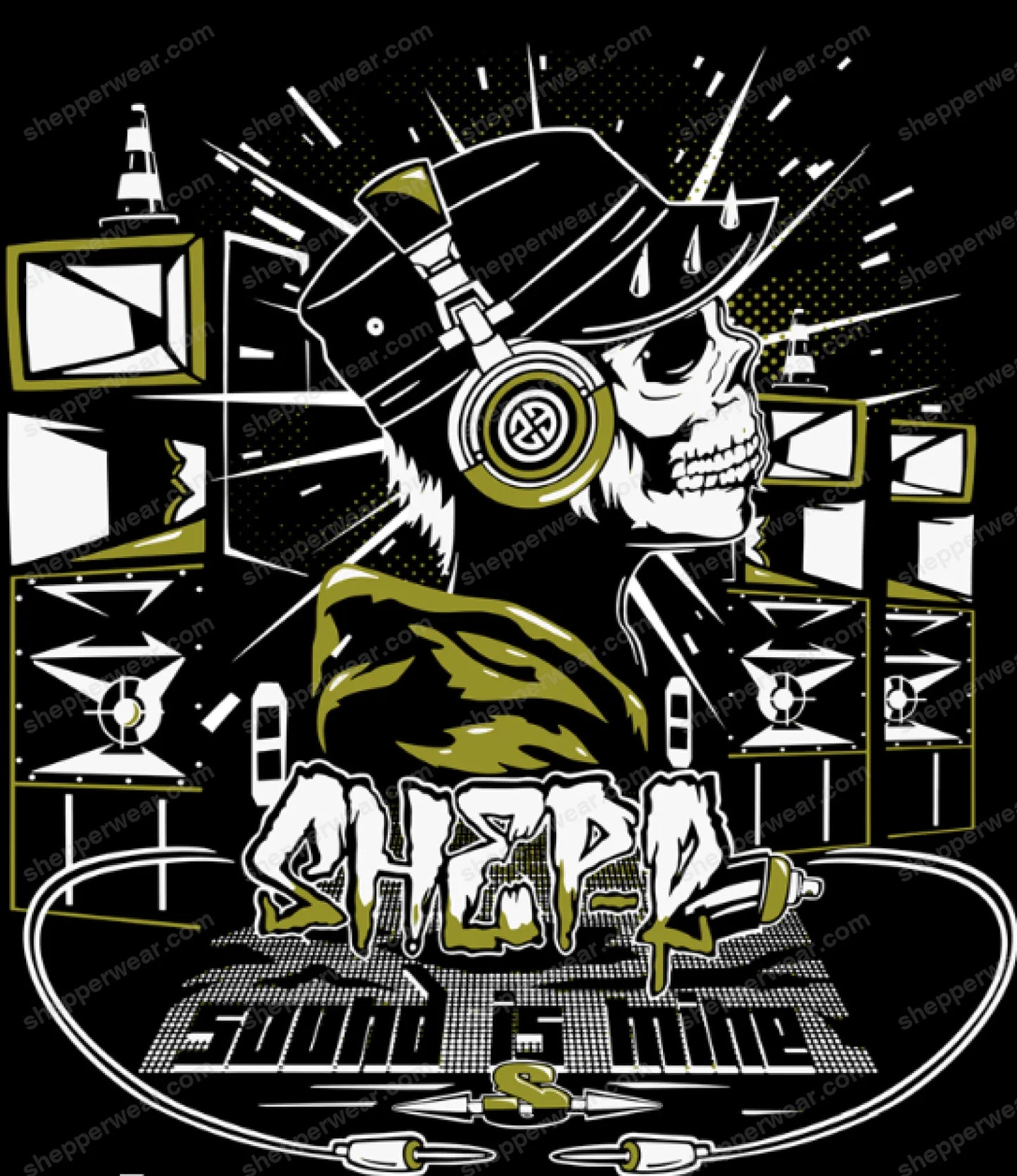 TEE-SHIRT RAVE MODELE SOUND IS MINE - TEE-SHIRT IMPRESSION DOS