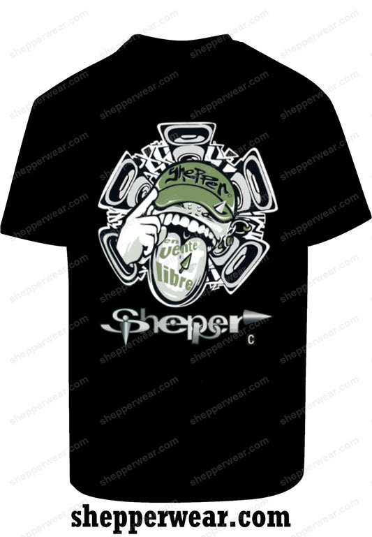 TEE-SHIRT RAVE MODELE TOXI TONGUE - TEE-SHIRT IMPRESSION DOS