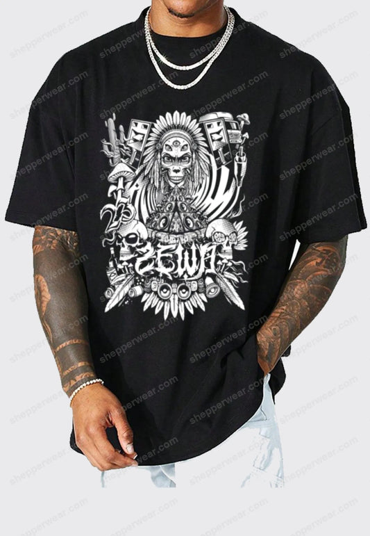 TEES ALIEN INDIA - TEE-SHIRT IMPRESSION DOS