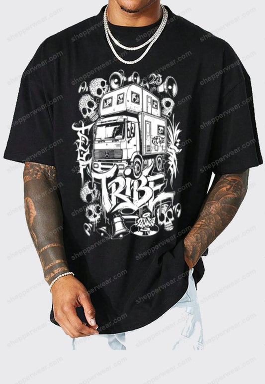 TEES TRIBE CAMTAR - TEE-SHIRT IMPRESSION DOS